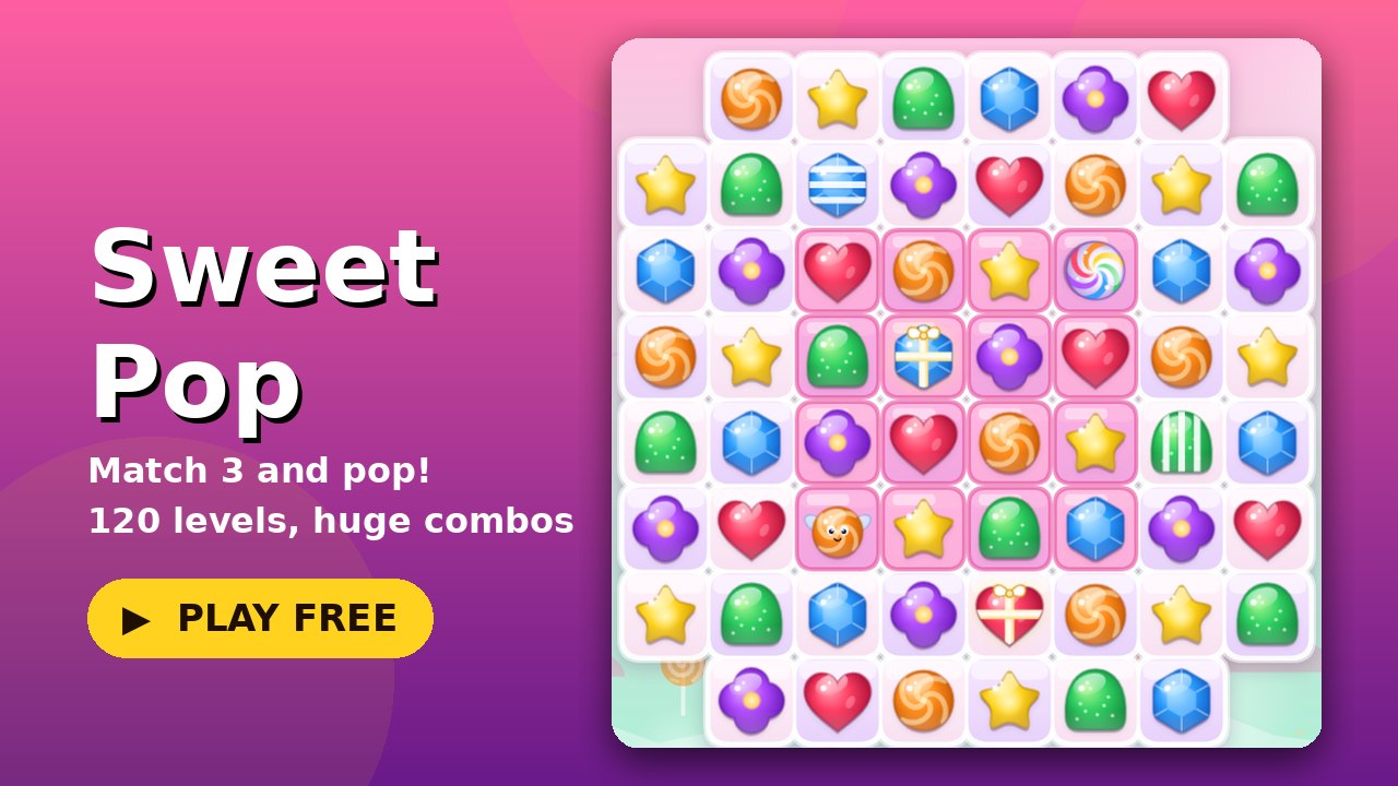 Sweet Pop game screen