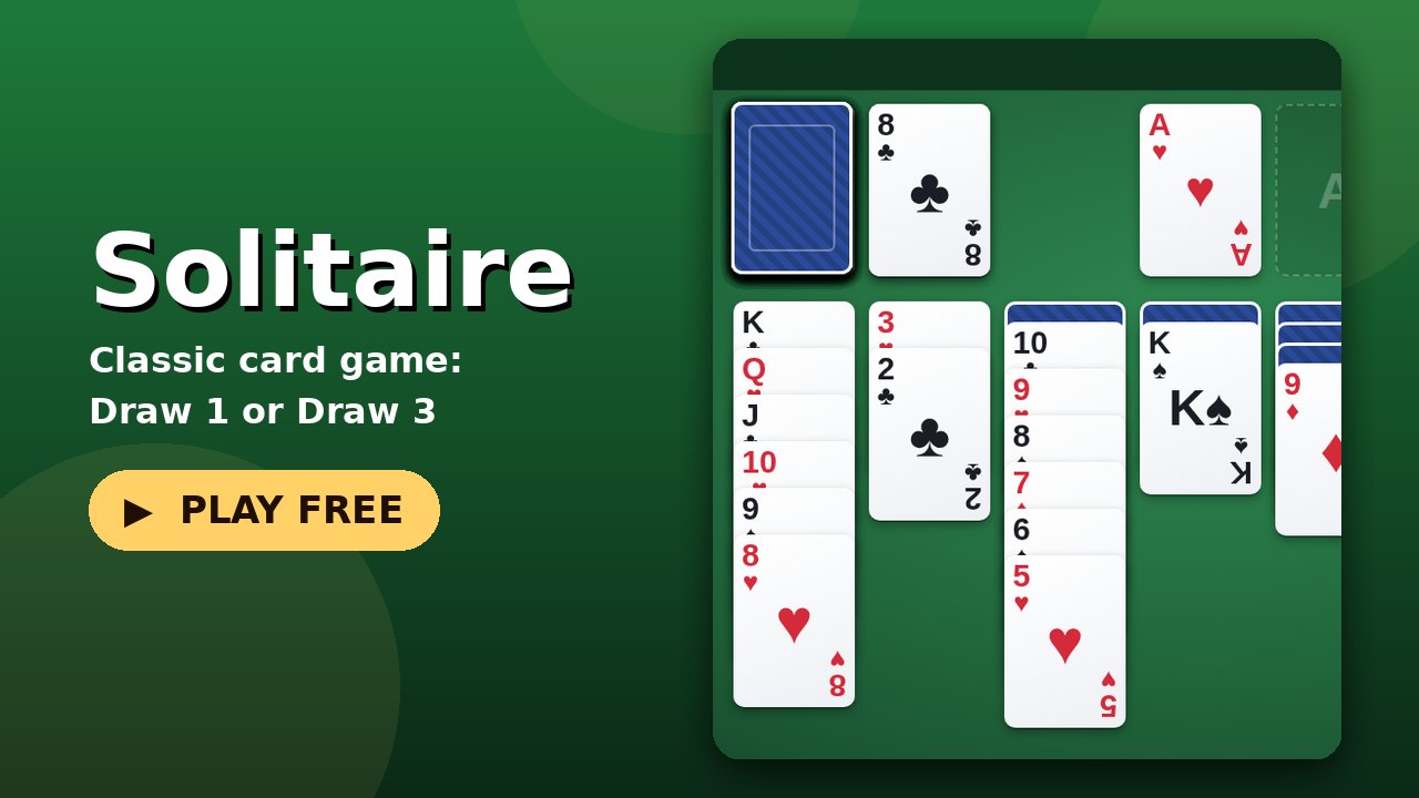 Solitaire game screen