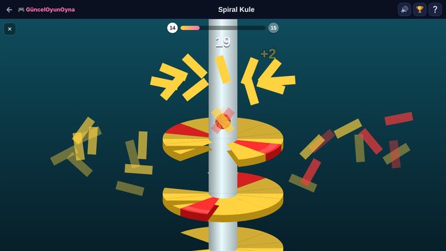Spiral Kule kırmızı bölgeli katlar