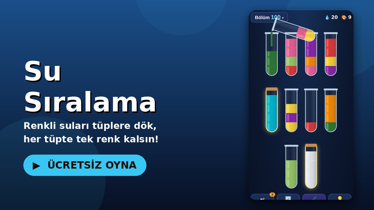 Su Sıralama oyun ekranı