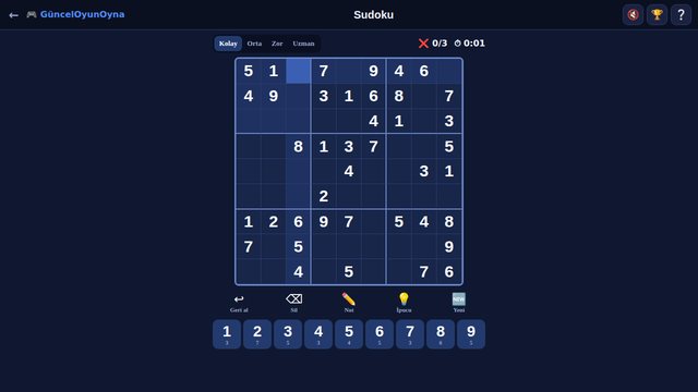 Sudoku tahtası