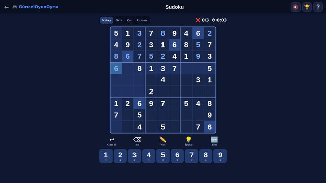 Sudoku not modu