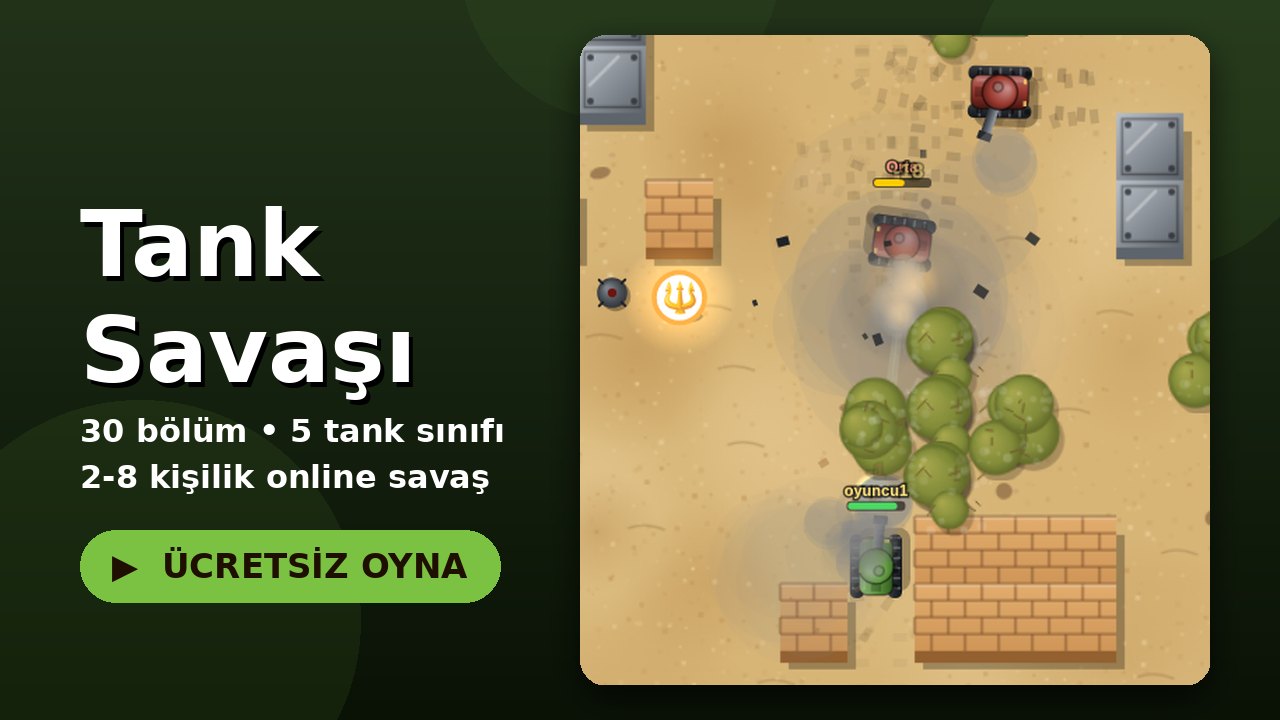 Tank Savaşı oyun ekranı