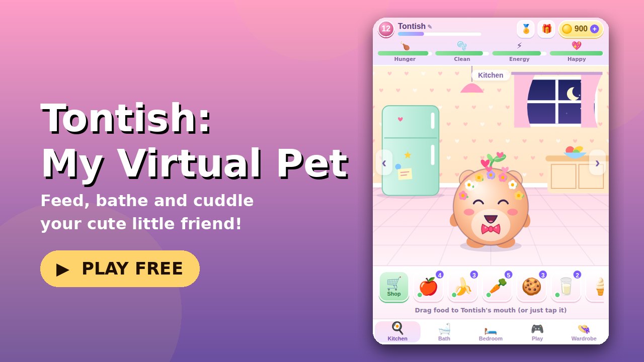 Tontish: My Virtual Pet game screen