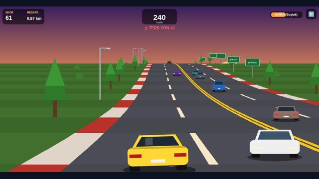 Trafik Yarışı gün batımı