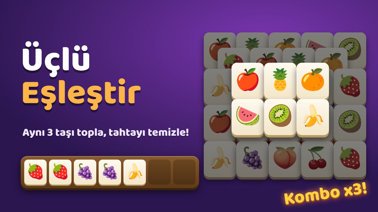 Üçlü Eşleştir oyun ekranı