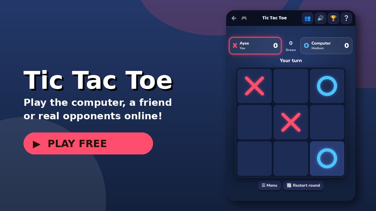 Tic Tac Toe game screen
