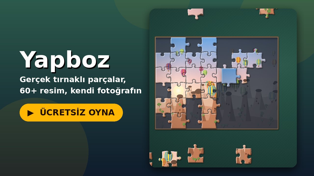Yapboz oyun ekranı