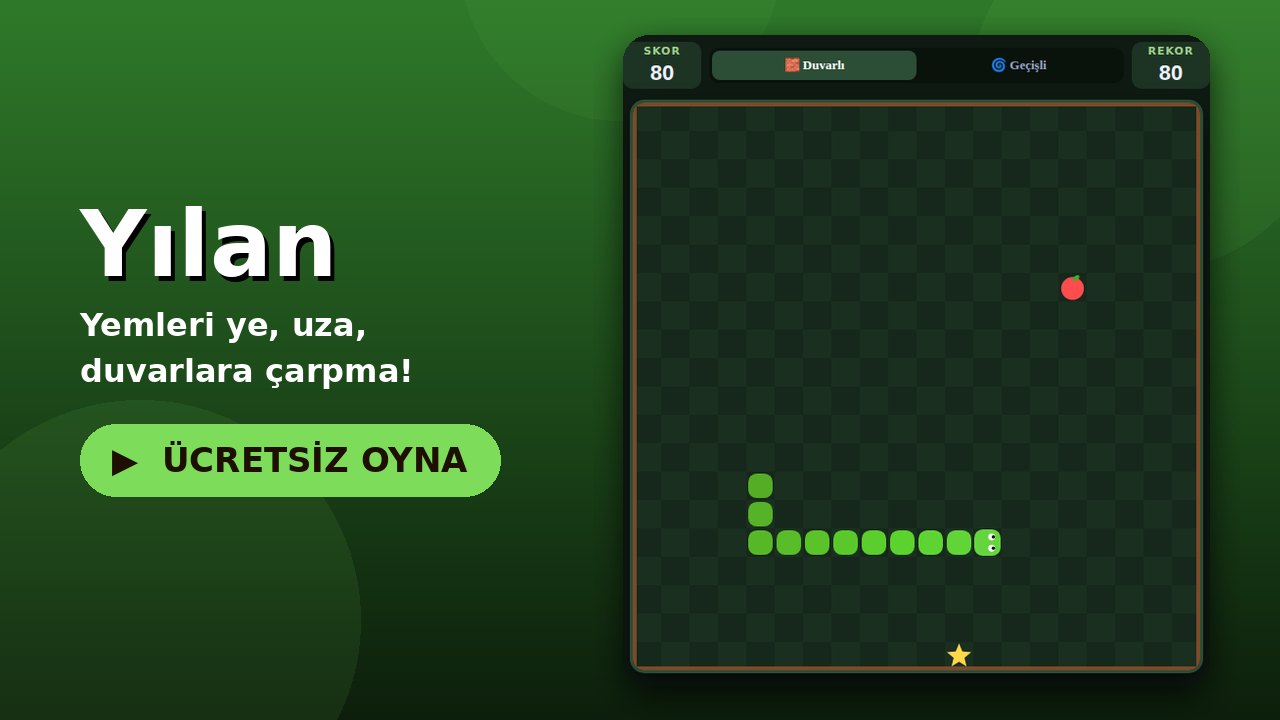 Yılan oyun ekranı