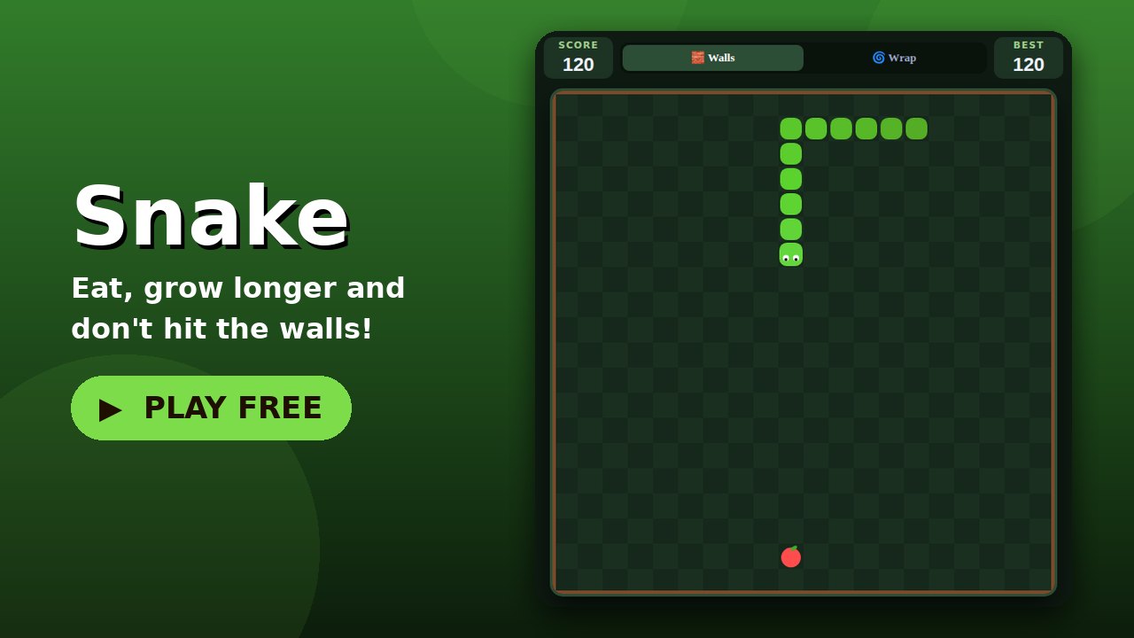 Snake game screen