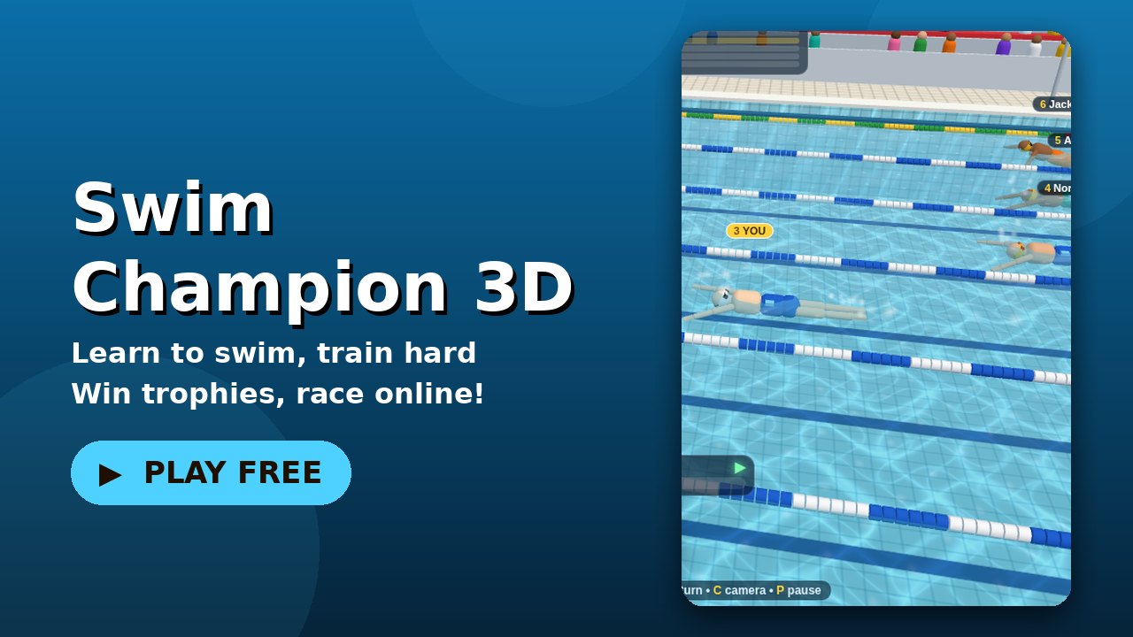 Swim Champion 3D game screen